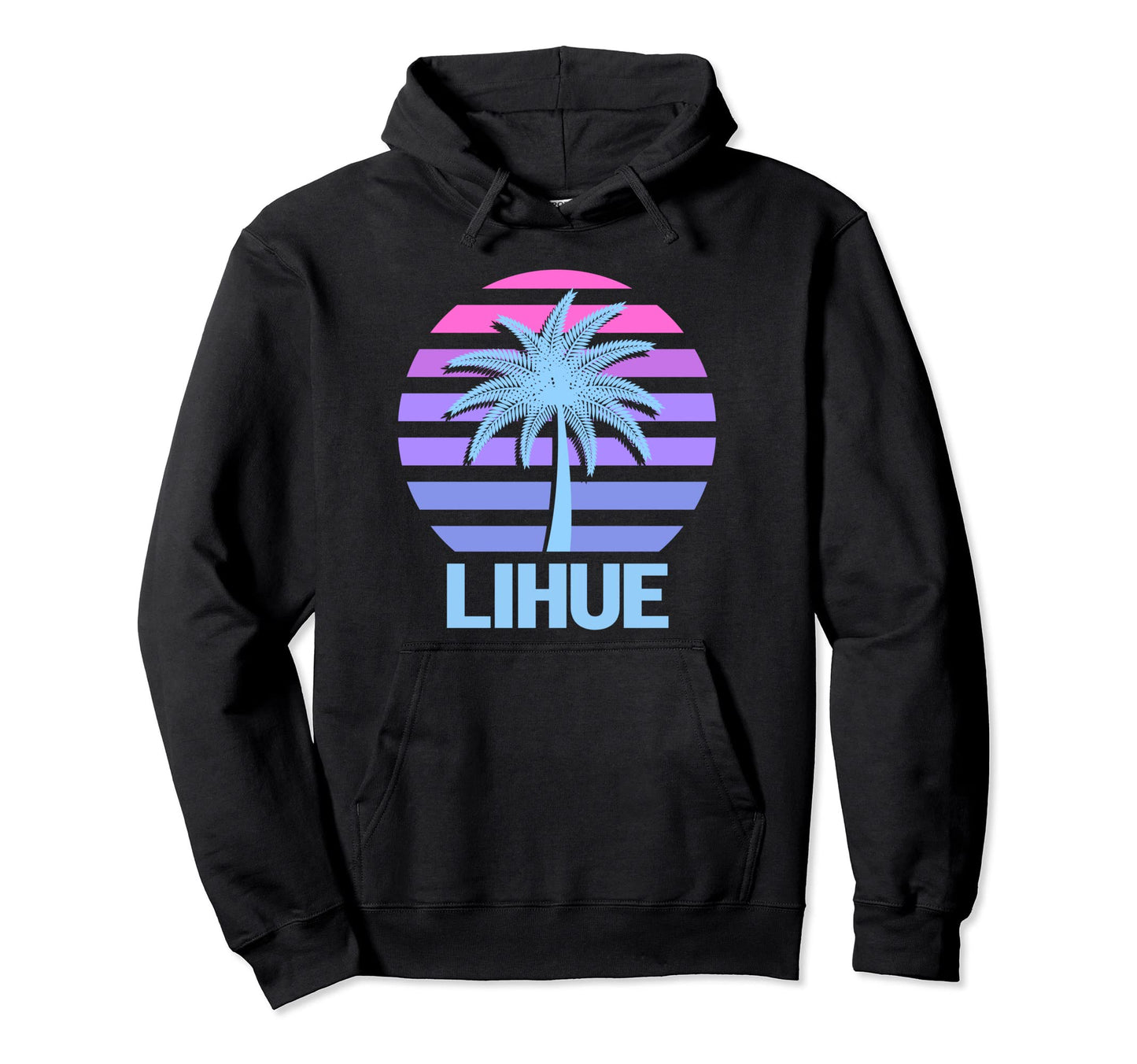 Lihue Vacation Vaporwave Aesthetic Hoodie - Aesthetic Graphic Men Women - T-Shirt, Sweatshirt, Hoodie