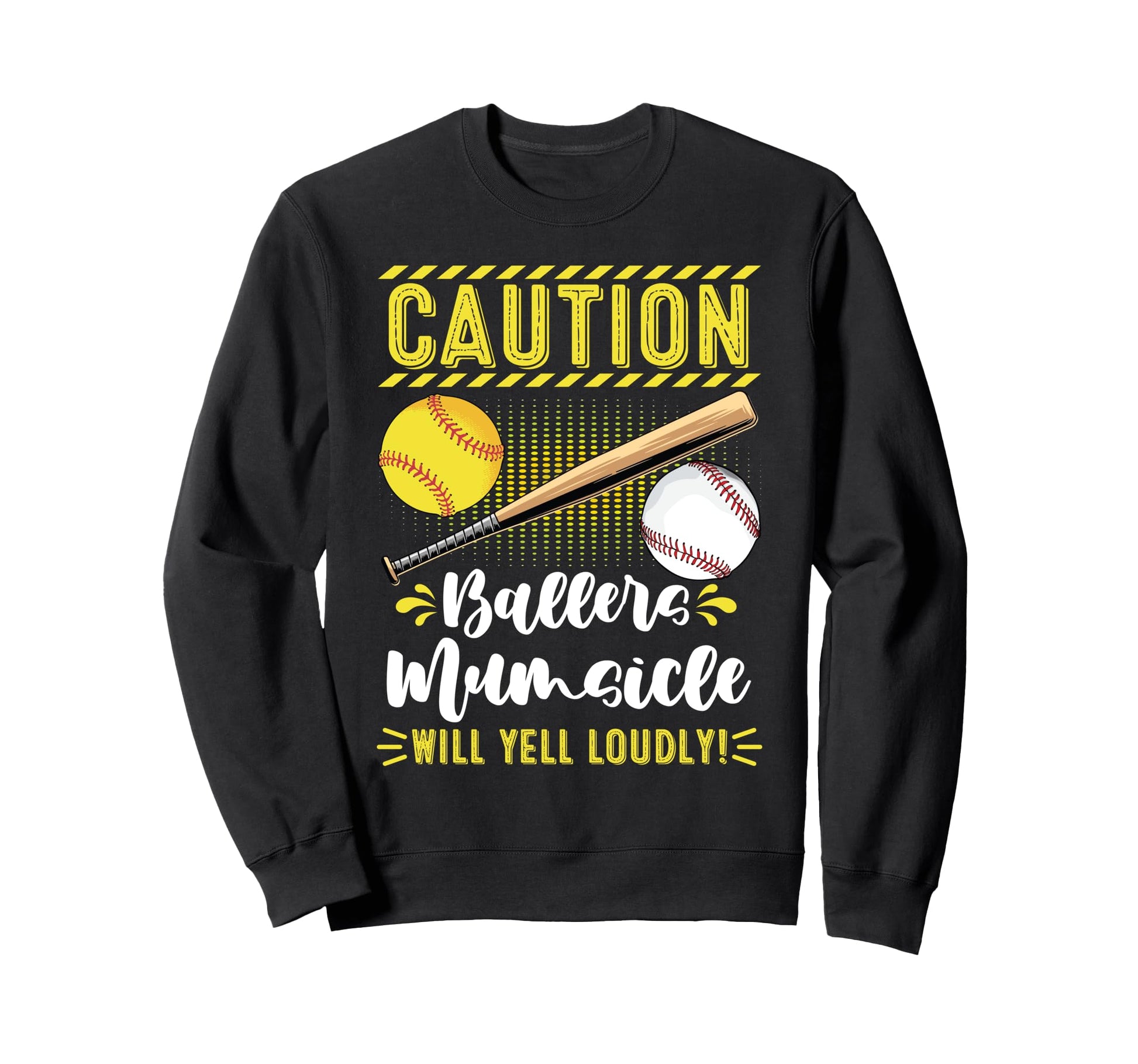 Ballers Mumsicle Funny Baseball Sweatshirt - Minimalist Print for Adults - T-Shirt, Sweatshirt, Hoodie