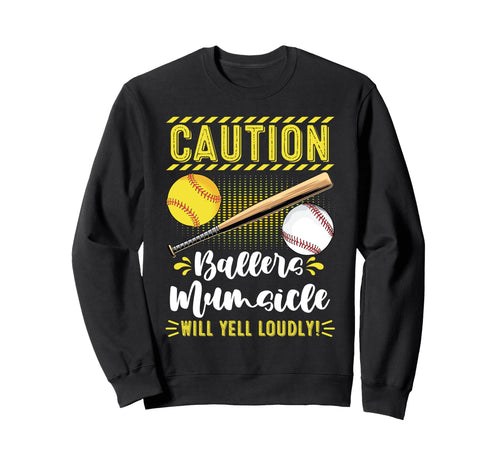 Ballers Mumsicle Funny Baseball Sweatshirt - Minimalist Print for Adults - T-Shirt, Sweatshirt, Hoodie