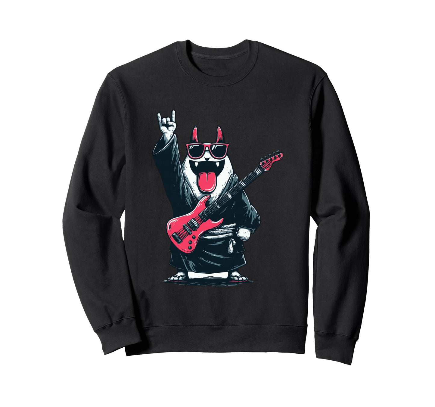 Rock Dog Guitarist Funny Pet Lover Sweatshirt - Novelty Apparel Unisex - T-Shirt, Sweatshirt, Hoodie