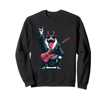 Rock Dog Guitarist Funny Pet Lover Sweatshirt - Novelty Apparel Unisex - T-Shirt, Sweatshirt, Hoodie