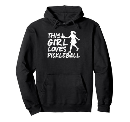 This Loves Pickleball Game Day Female Hoodie - Unique Graphic Men Women - T-Shirt, Sweatshirt, Hoodie
