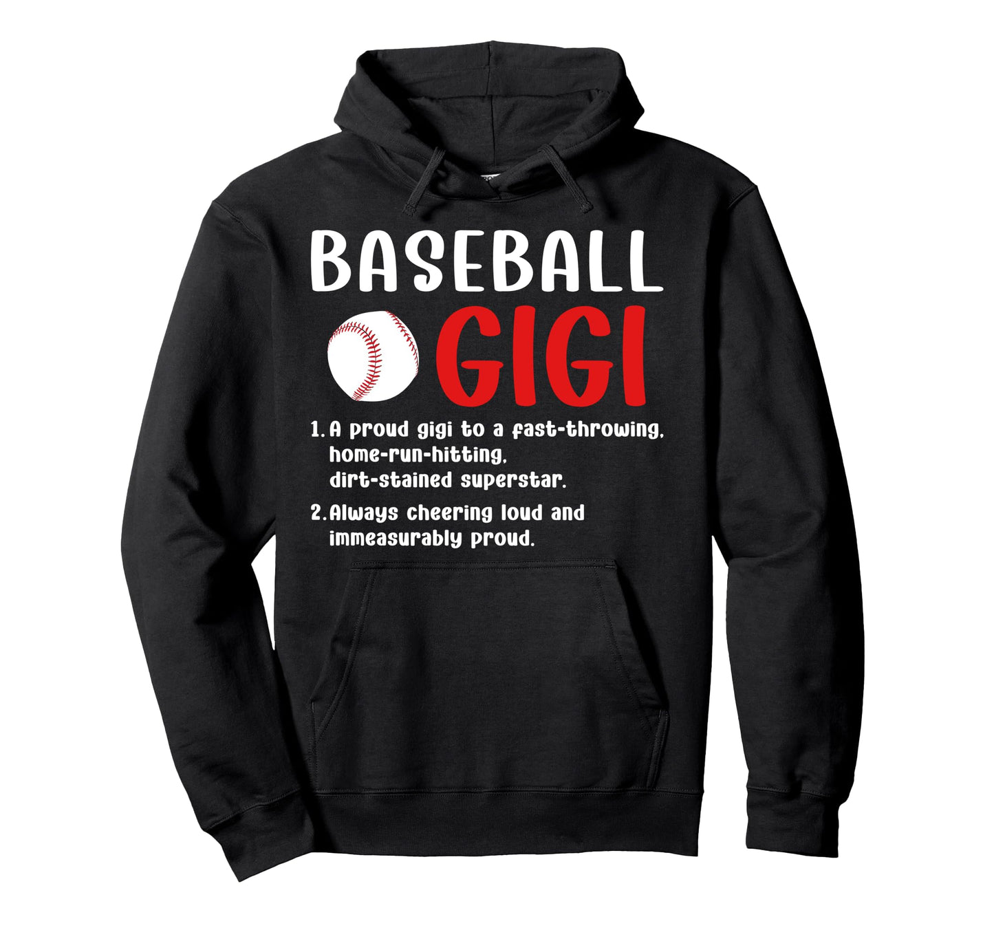 Baseball Gigi Definition Gigi Baseball Hoodie - Custom Art Print Men Women - T-Shirt, Sweatshirt, Hoodie