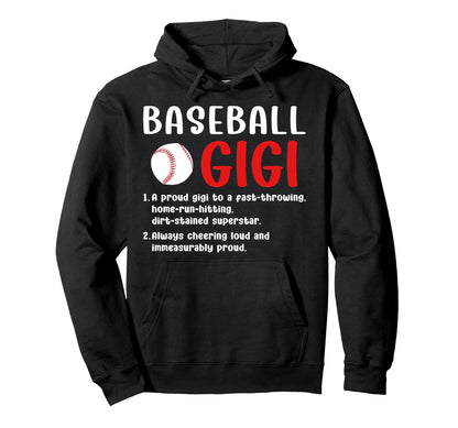 Baseball Gigi Definition Gigi Baseball Hoodie - Custom Art Print Men Women - T-Shirt, Sweatshirt, Hoodie