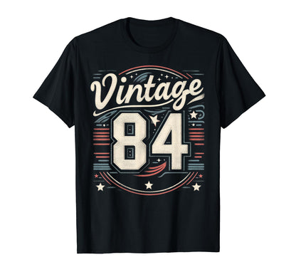 1984 Birthday 84 Born 1984 Typography T-Shirt - Trendy Graphic for Adults - T-Shirt, Sweatshirt, Hoodie