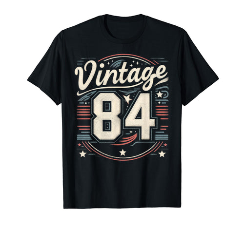 1984 Birthday 84 Born 1984 Typography T-Shirt - Trendy Graphic for Adults - T-Shirt, Sweatshirt, Hoodie