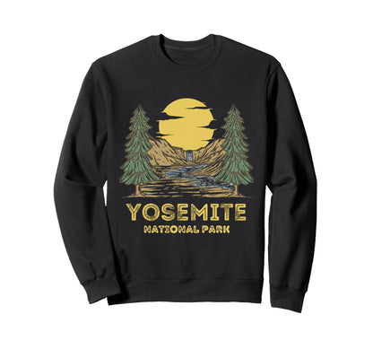 Yosemite National Park California Sweatshirt - Graphic Print Unisex - T-Shirt, Sweatshirt, Hoodie