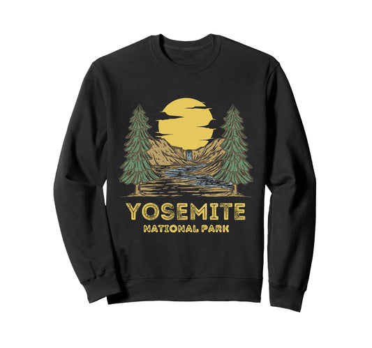 Yosemite National Park California Sweatshirt - Graphic Print Unisex - T-Shirt, Sweatshirt, Hoodie
