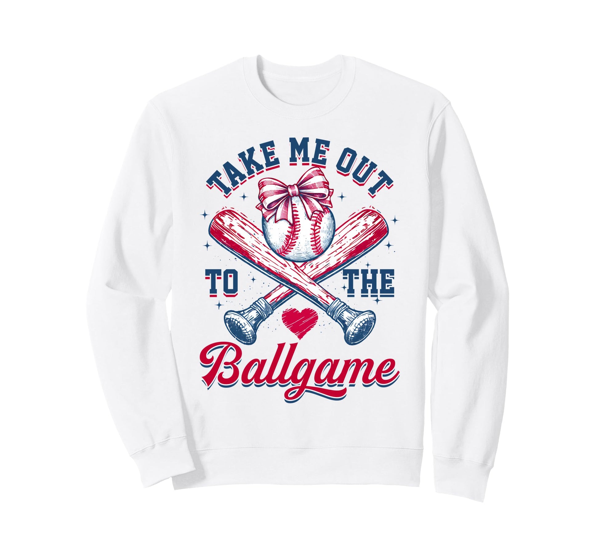 Take Me Out To Ball Game Baseball Sweatshirt - Minimalist Print for Adults - T-Shirt, Sweatshirt, Hoodie