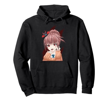 Anime Vampire Bat Japanese Aesthetics Otaku Hoodie - Trendy Graphic Unisex - T-Shirt, Sweatshirt, Hoodie