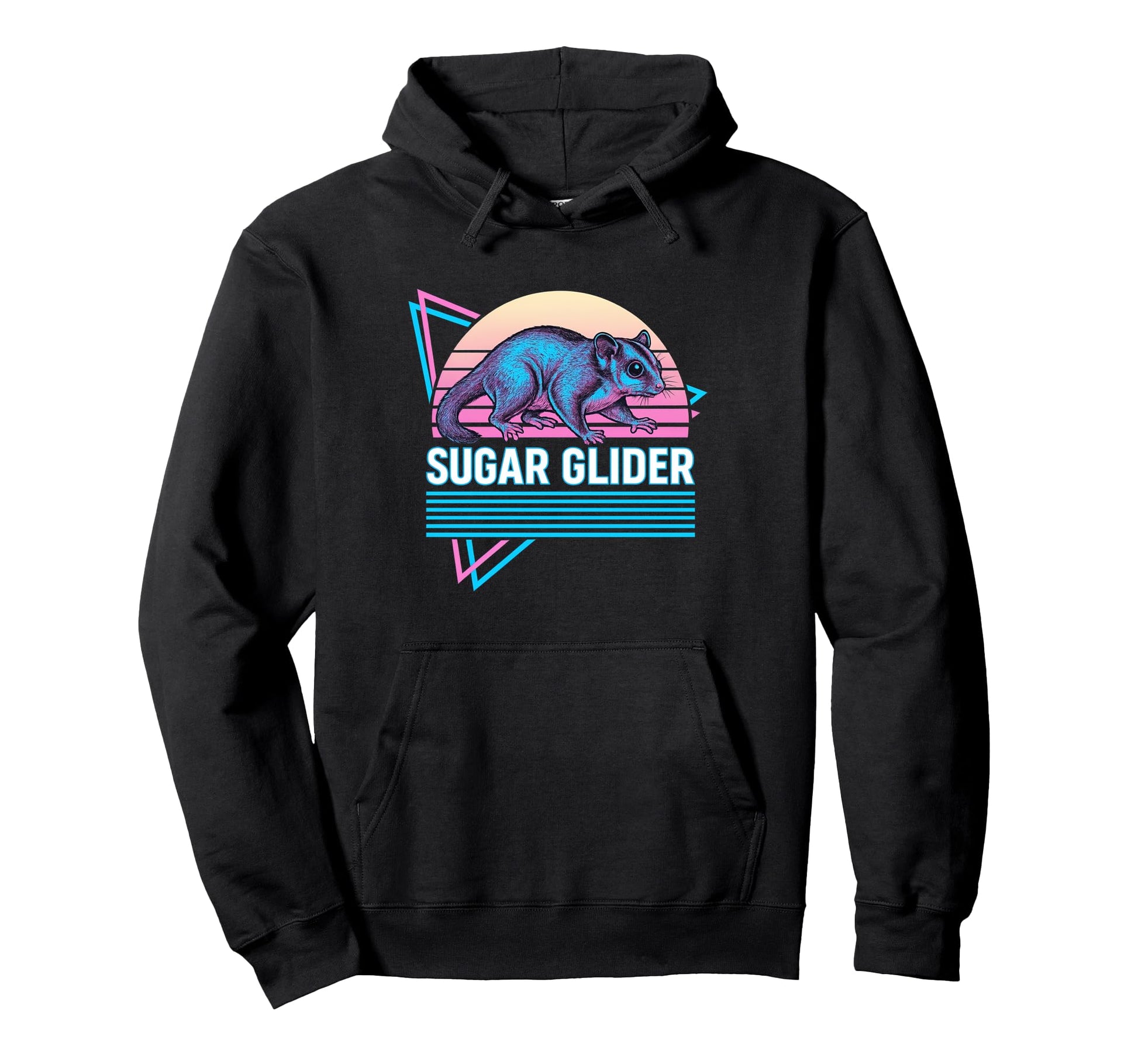 Sugar Glider Synthwave Aesthetic Pet Hoodie - Minimalist Print Men Women - T-Shirt, Sweatshirt, Hoodie