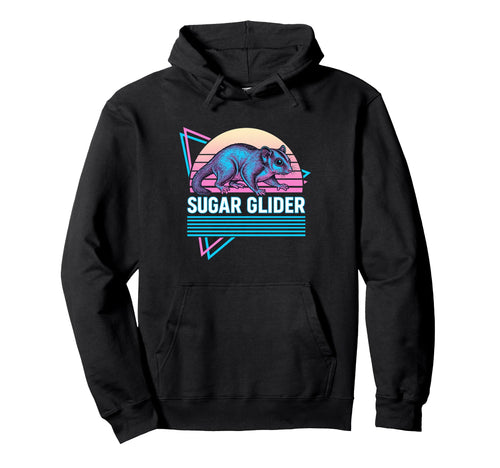 Sugar Glider Synthwave Aesthetic Pet Hoodie - Minimalist Print Men Women - T-Shirt, Sweatshirt, Hoodie