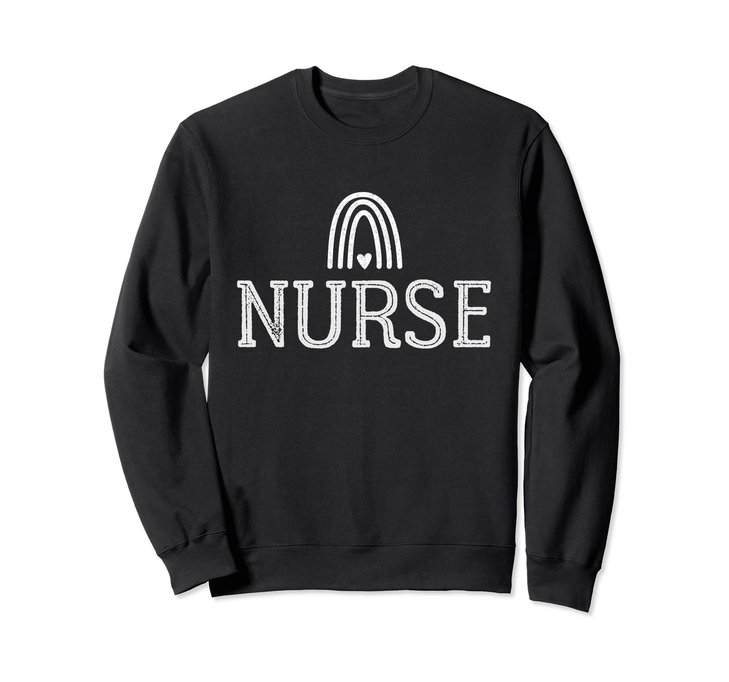 Nurse Rn Registered Nurse Boho Rainbow Sweatshirt - Unique Graphic Unisex - T-Shirt, Sweatshirt, Hoodie