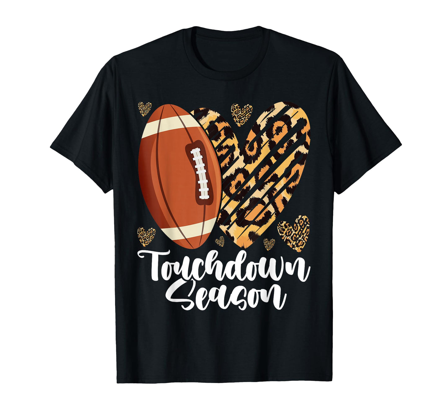 Touchdown Season Leopard Game Day T-Shirt - Custom Art Print Men Women - T-Shirt, Sweatshirt, Hoodie