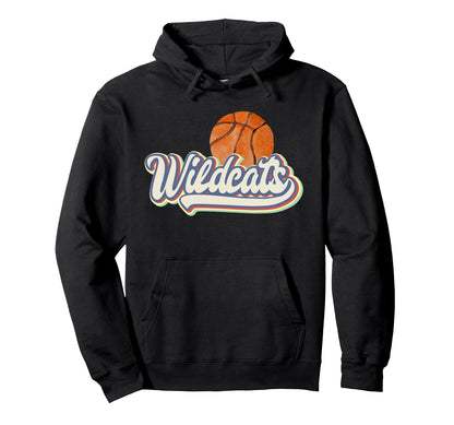 Wildcats Basketball Game Day Hoodie - Casual Everyday Wear Men Women - T-Shirt, Sweatshirt, Hoodie