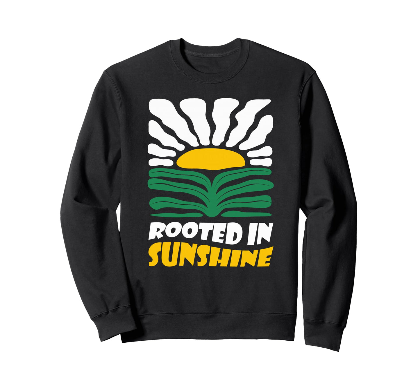 Boho Rooted Sunshine Summer Sweatshirt - Casual Everyday Wear Unisex - T-Shirt, Sweatshirt, Hoodie
