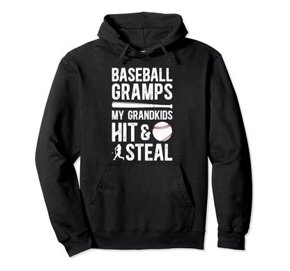Baseball Gramps Grandpa Funny Gramps Hoodie - Custom Art Print Unisex - T-Shirt, Sweatshirt, Hoodie