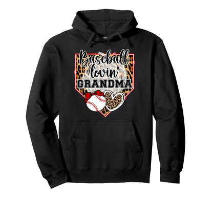 Baseball Lovin Grandma Baseball Grandma Hoodie - Aesthetic Graphic Unisex - T-Shirt, Sweatshirt, Hoodie