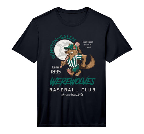 Winston Salem Werewolves Minor League T-Shirt - Novelty Apparel for Adults - T-Shirt, Sweatshirt, Hoodie