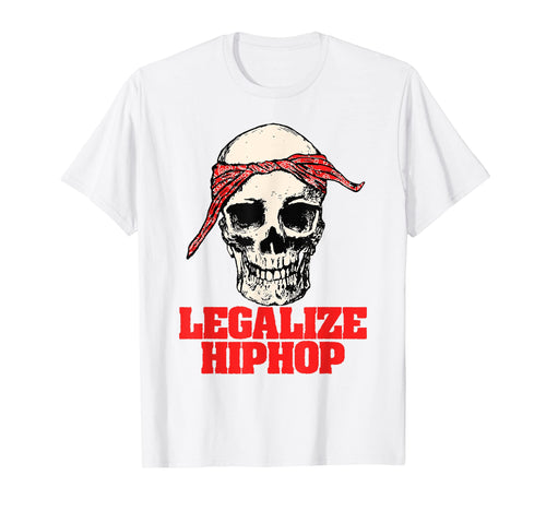 Legalize Hiphop Skull Do Rag Bandana T-Shirt - Custom Art Print for Adults - T-Shirt, Sweatshirt, Hoodie