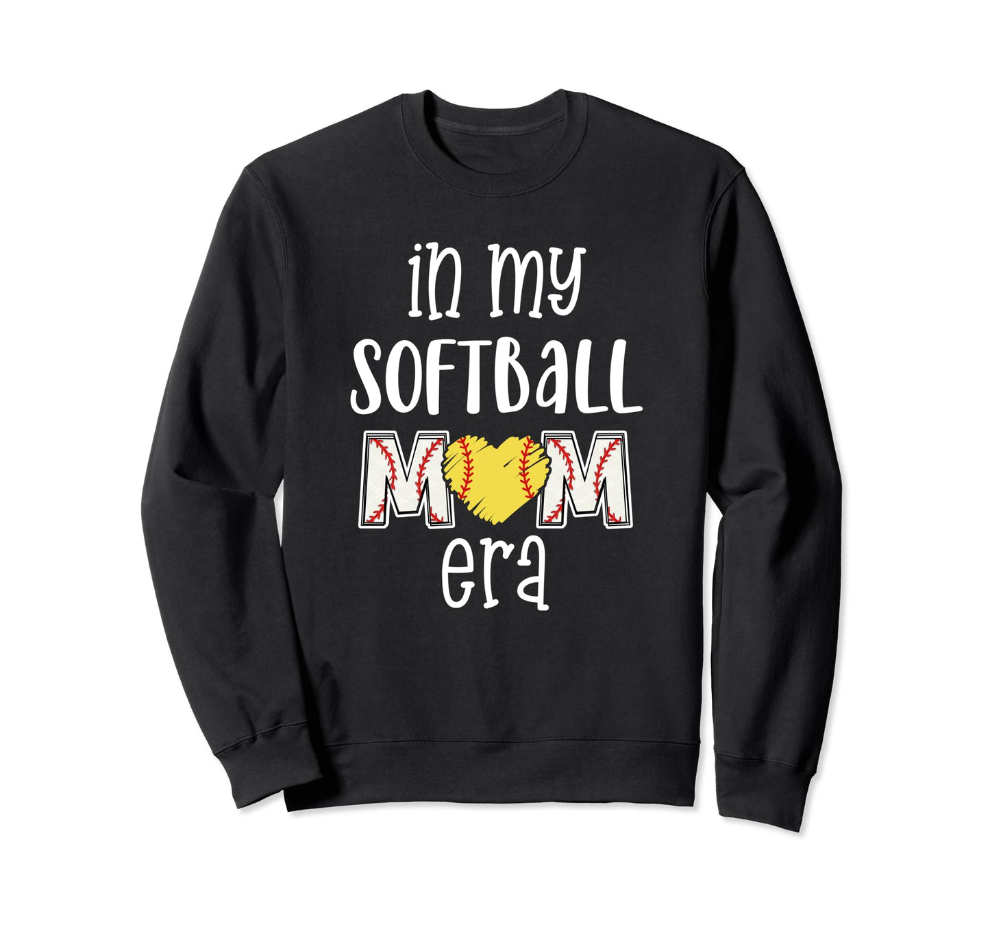 My Softball Mom Era Proud Sweatshirt - Streetwear Style for Adults - T-Shirt, Sweatshirt, Hoodie
