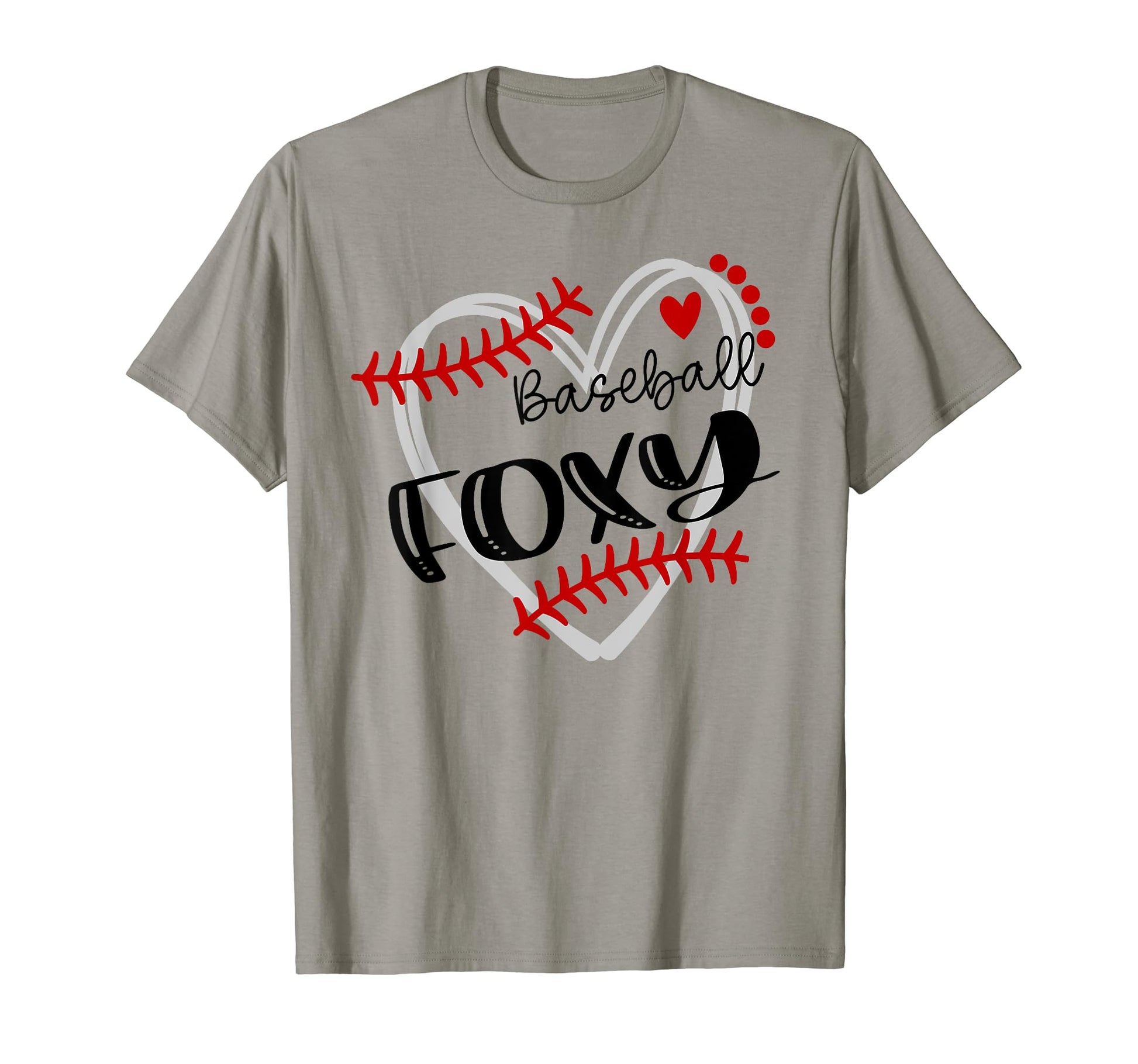 Personalized Baseball Heart Foxy T-Shirt - Minimalist Print Men Women - T-Shirt, Sweatshirt, Hoodie