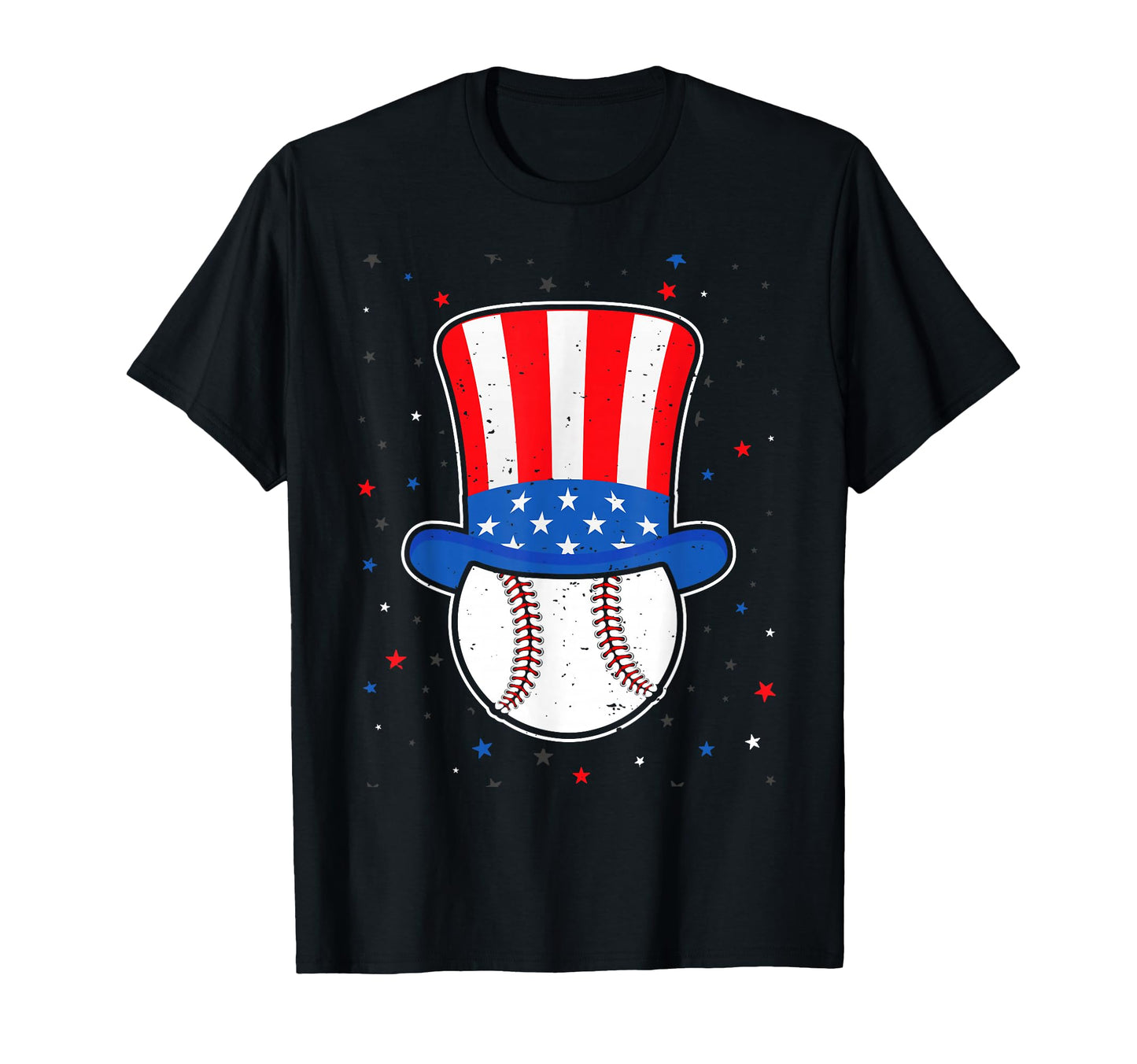 Baseball Uncle Sam 4Th July American T-Shirt - Aesthetic Graphic Men Women - T-Shirt, Sweatshirt, Hoodie