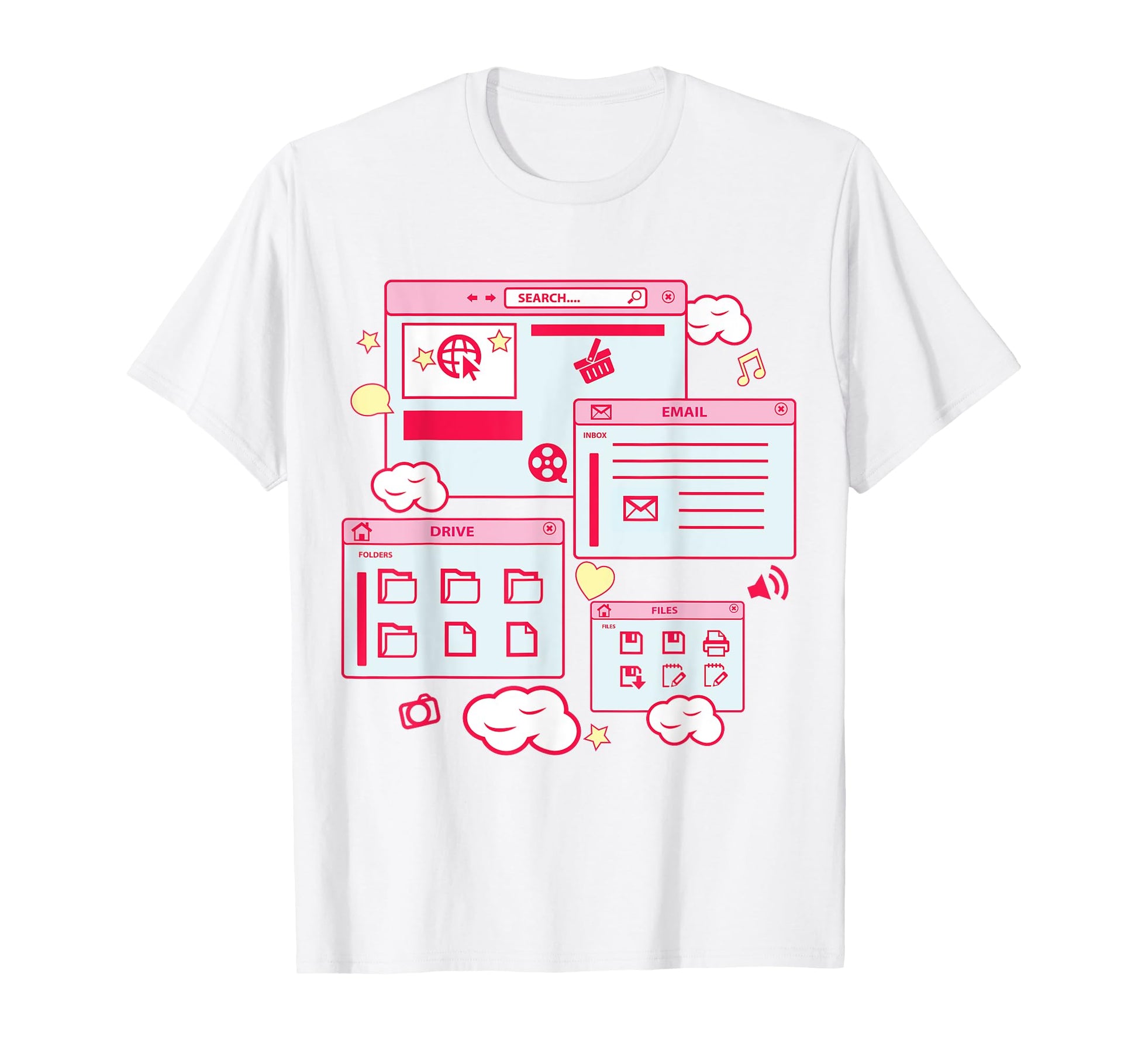 Vaporwave Aesthetic 90S Grunge T-Shirt - Fun Novelty Design for Adults - T-Shirt, Sweatshirt, Hoodie