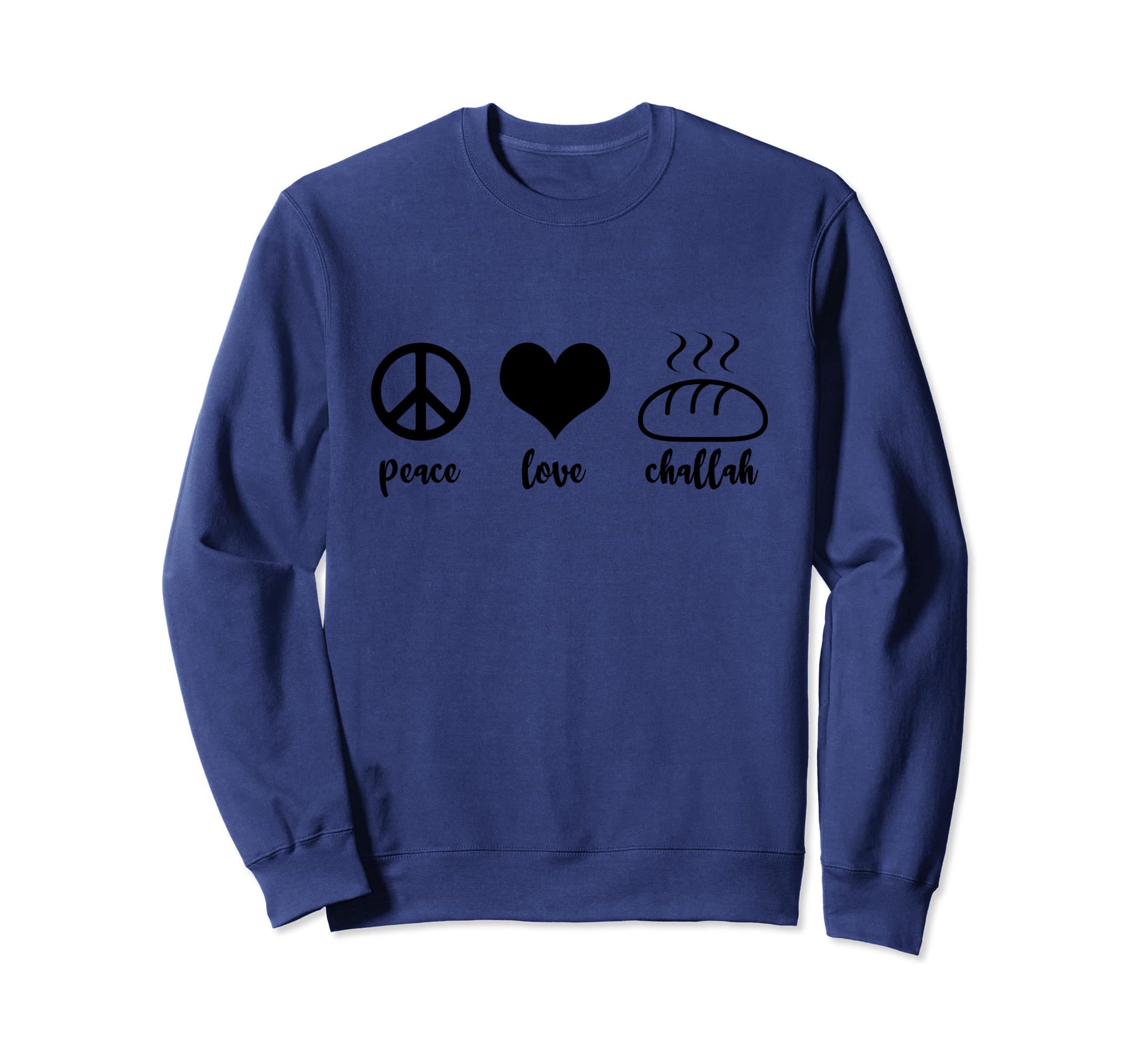 Funny Jewish Holiday Peace Love Sweatshirt - Graphic Print Men Women - T-Shirt, Sweatshirt, Hoodie