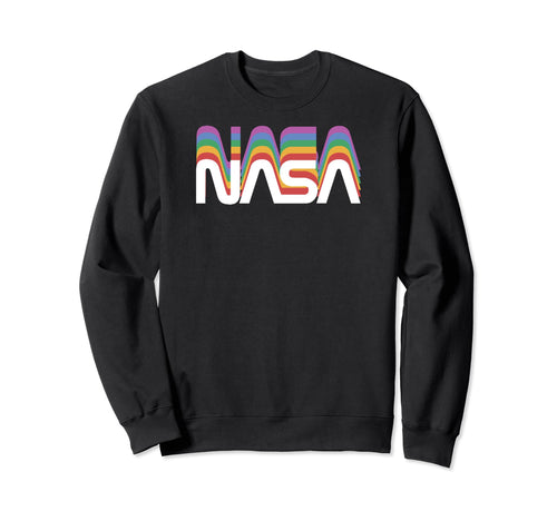 Nasa Worm Rainbow Nerdy Space Science Sweatshirt - Aesthetic Graphic Unisex - T-Shirt, Sweatshirt, Hoodie