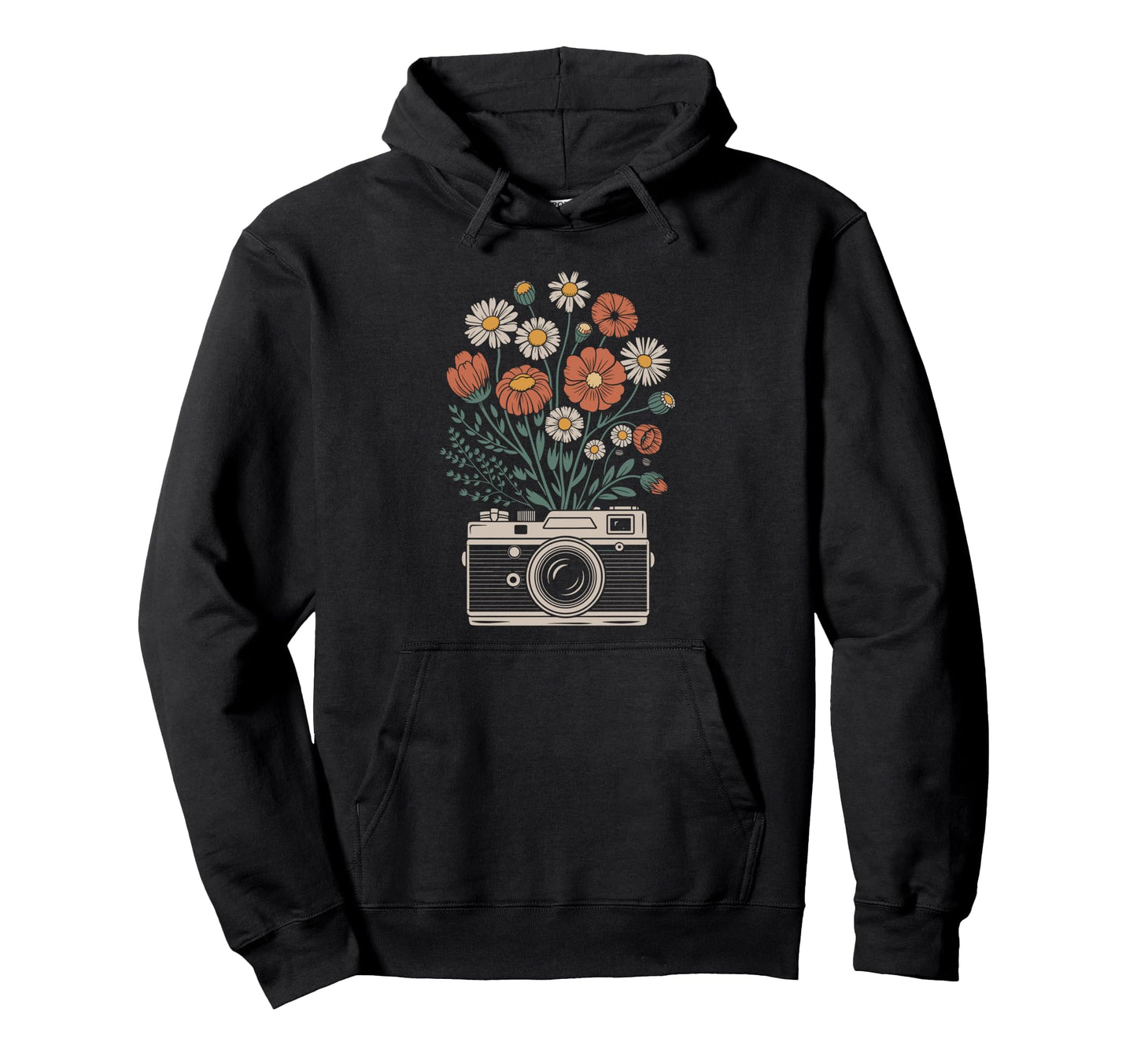 Camera Photography Art Floral Photographer Hoodie - Streetwear Style Unisex - T-Shirt, Sweatshirt, Hoodie