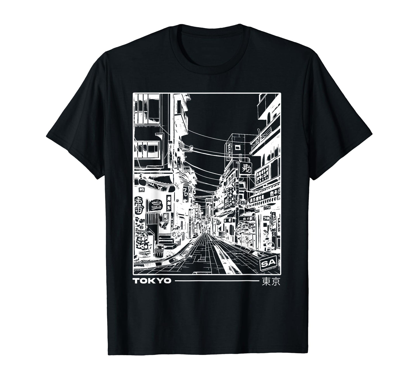 Japan Streets Tokyo Minimal Japanese T-Shirt - Minimalist Print Men Women - T-Shirt, Sweatshirt, Hoodie
