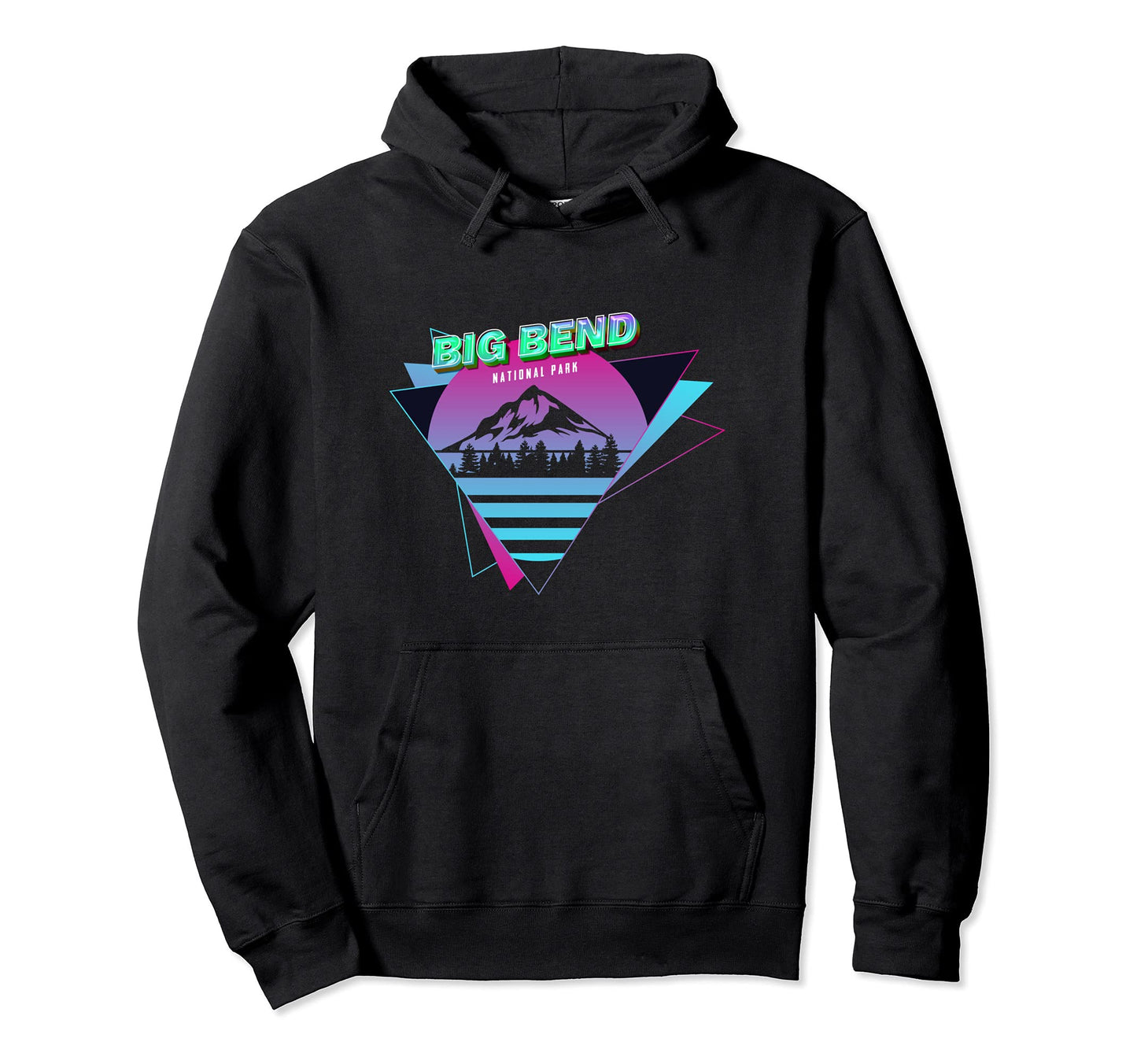 Vaporwave Big Bend National Park Hoodie - Minimalist Print Unisex - T-Shirt, Sweatshirt, Hoodie