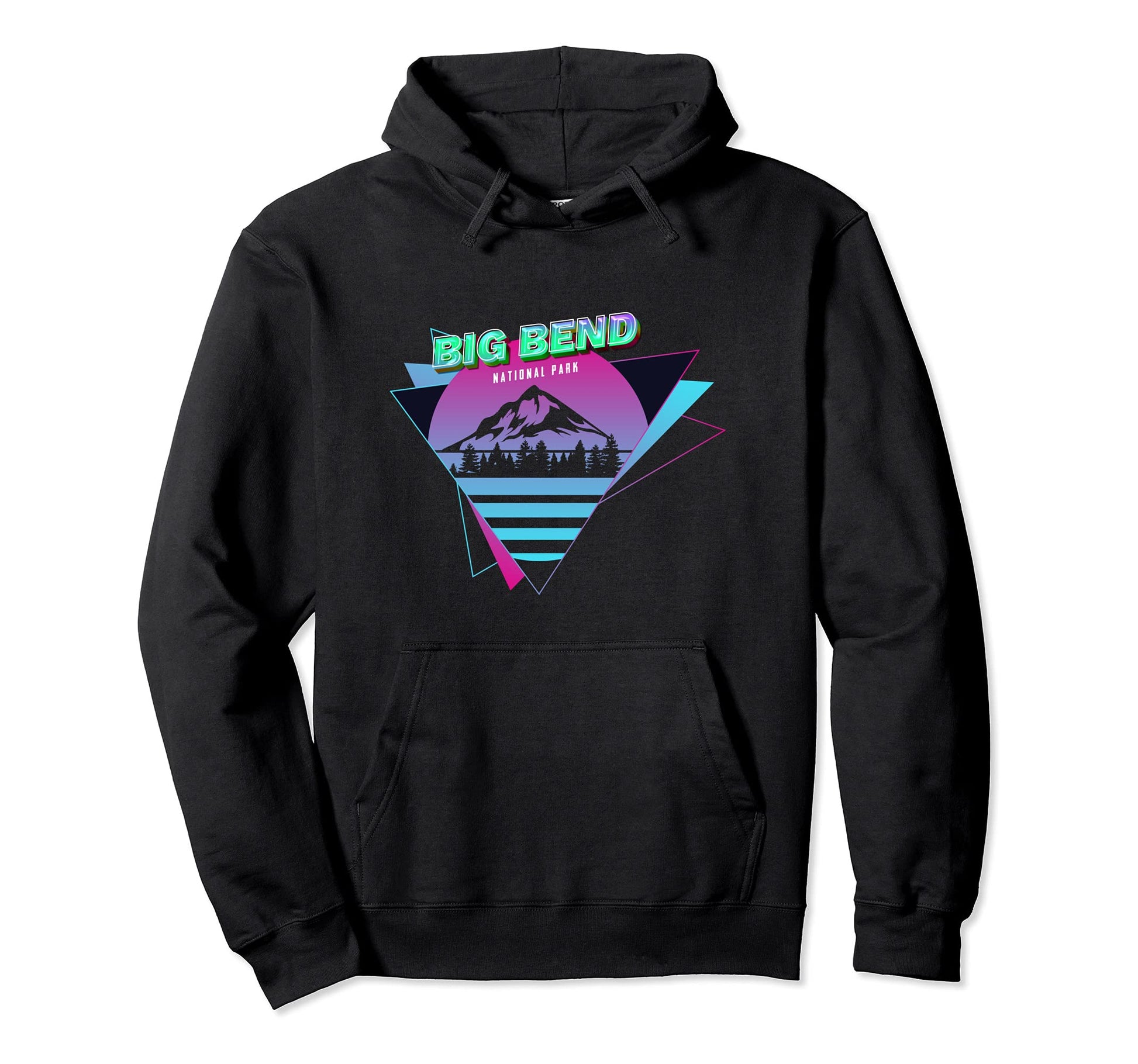 Vaporwave Big Bend National Park Hoodie - Minimalist Print Unisex - T-Shirt, Sweatshirt, Hoodie