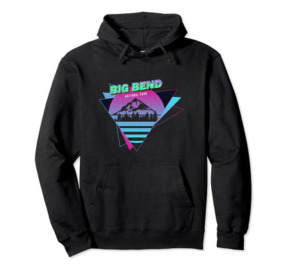 Vaporwave Big Bend National Park Hoodie - Minimalist Print Unisex - T-Shirt, Sweatshirt, Hoodie