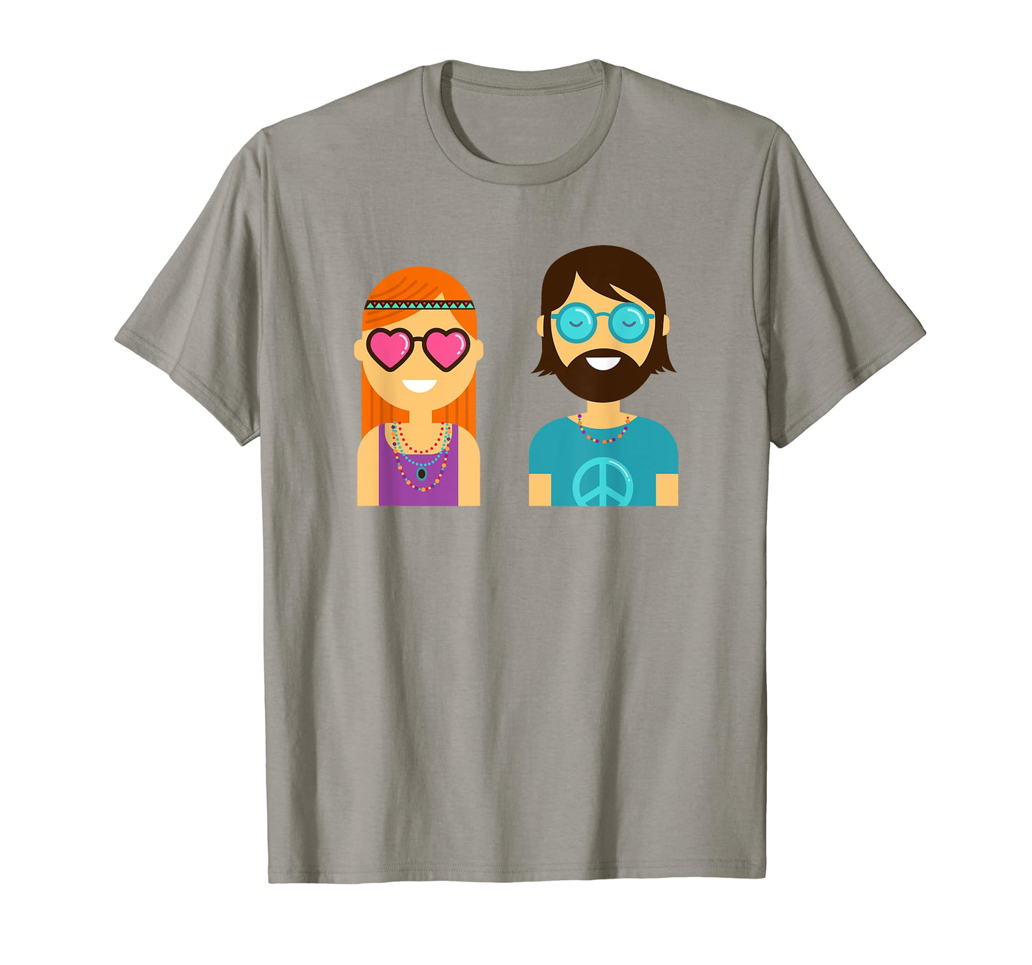 60S Pop Art Hippies Peace Love Gift T-Shirt - Fun Novelty Design Men Women - T-Shirt, Sweatshirt, Hoodie
