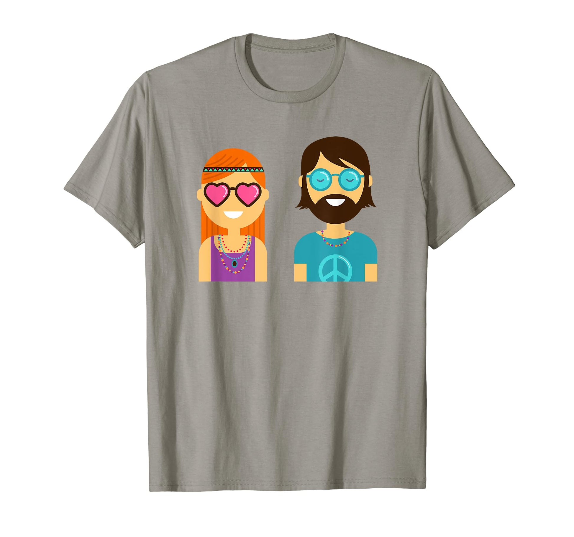 60S Pop Art Hippies Peace Love Gift T-Shirt - Fun Novelty Design Men Women - T-Shirt, Sweatshirt, Hoodie
