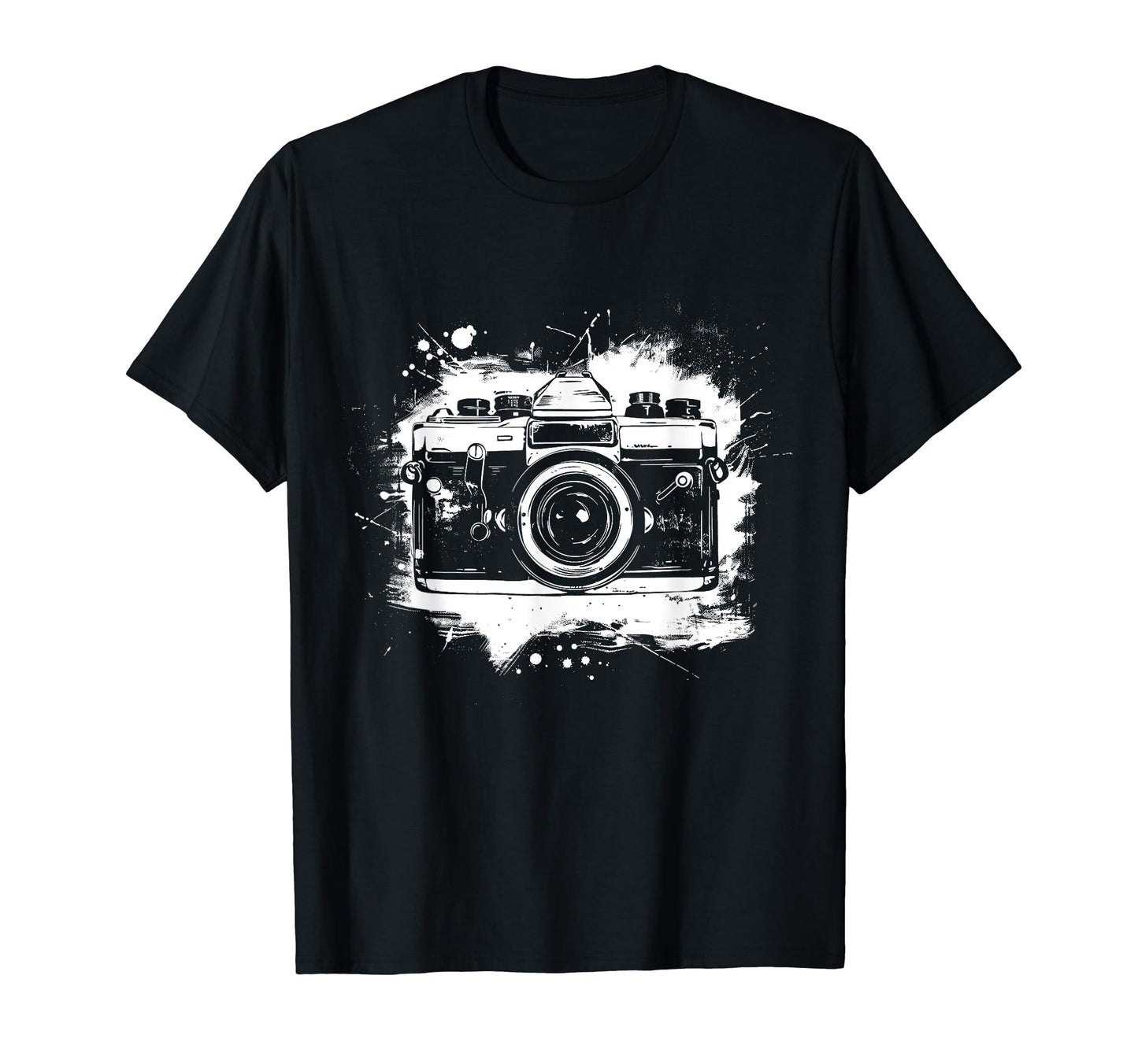 Camera Photography Watercolor T-Shirt - Casual Everyday Wear for Adults - T-Shirt, Sweatshirt, Hoodie