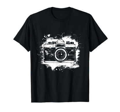 Camera Photography Watercolor T-Shirt - Casual Everyday Wear for Adults - T-Shirt, Sweatshirt, Hoodie
