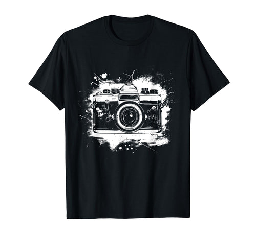 Camera Photography Watercolor T-Shirt - Casual Everyday Wear for Adults - T-Shirt, Sweatshirt, Hoodie
