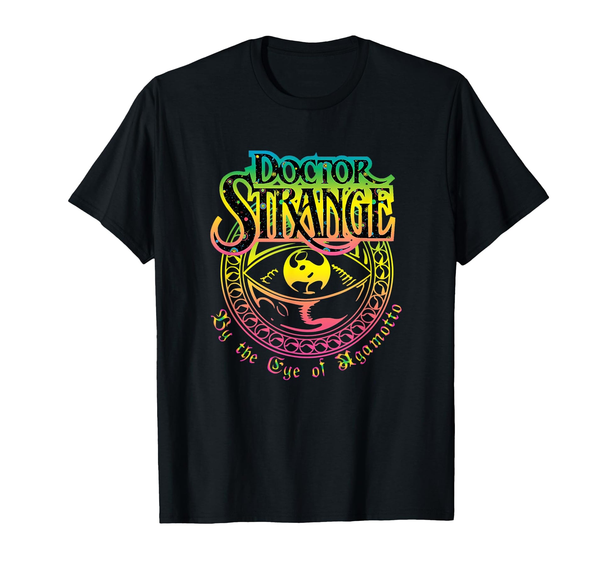 Marvel Comics Doctor Strange Rainbow T-Shirt - Novelty Apparel for Adults - T-Shirt, Sweatshirt, Hoodie