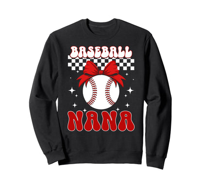 Baseball Nana Coquette Nana Sweatshirt - Fun Novelty Design Men Women - T-Shirt, Sweatshirt, Hoodie