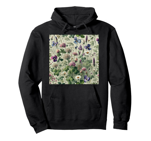 Flowers Floral Art Boho Wildflowers Hoodie - Streetwear Style Men Women - T-Shirt, Sweatshirt, Hoodie