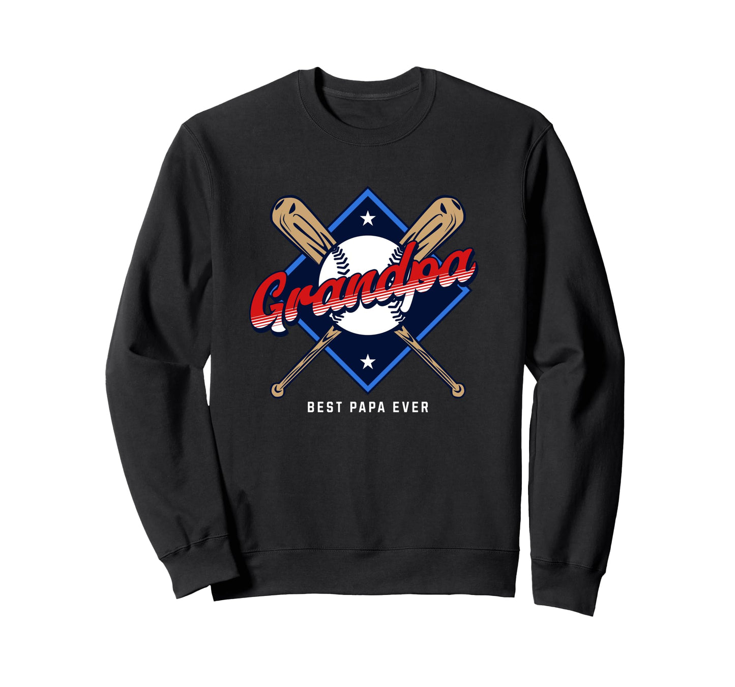 Baseball Grandpa Mens Baseball Sweatshirt - Graphic Print Unisex - T-Shirt, Sweatshirt, Hoodie