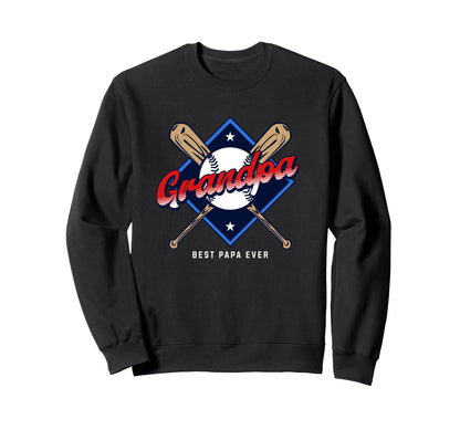 Baseball Grandpa Mens Baseball Sweatshirt - Graphic Print Unisex - T-Shirt, Sweatshirt, Hoodie