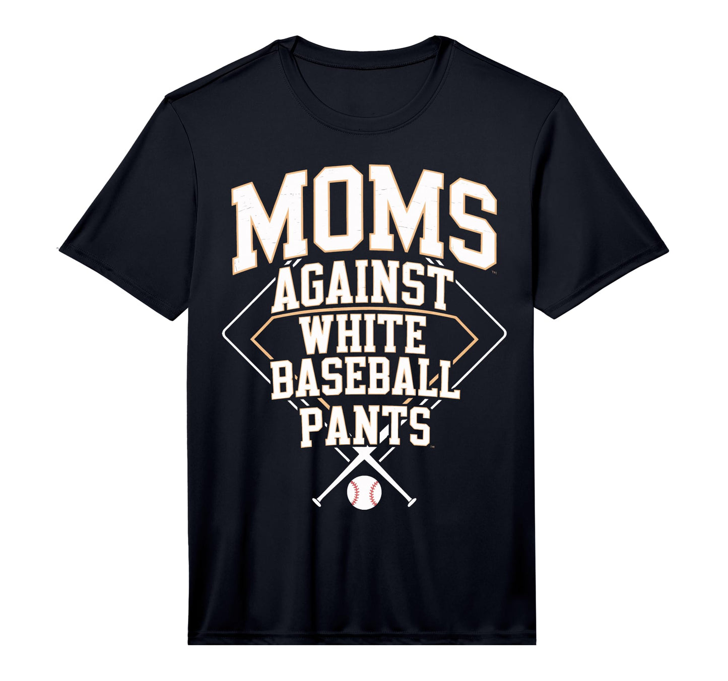 Baseball Moms Against White Baseball T-Shirt - Aesthetic Graphic Men Women - T-Shirt, Sweatshirt, Hoodie