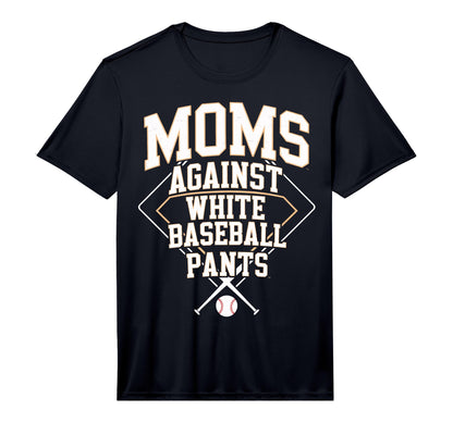 Baseball Moms Against White Baseball T-Shirt - Aesthetic Graphic Men Women - T-Shirt, Sweatshirt, Hoodie