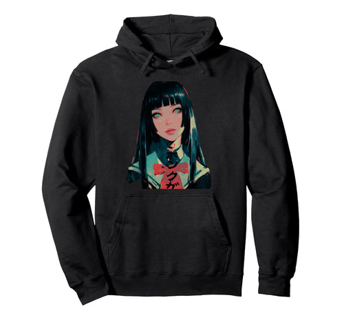 Goth Grunge Demon Anime Waifu Horror Hoodie - Casual Everyday Wear Unisex - T-Shirt, Sweatshirt, Hoodie