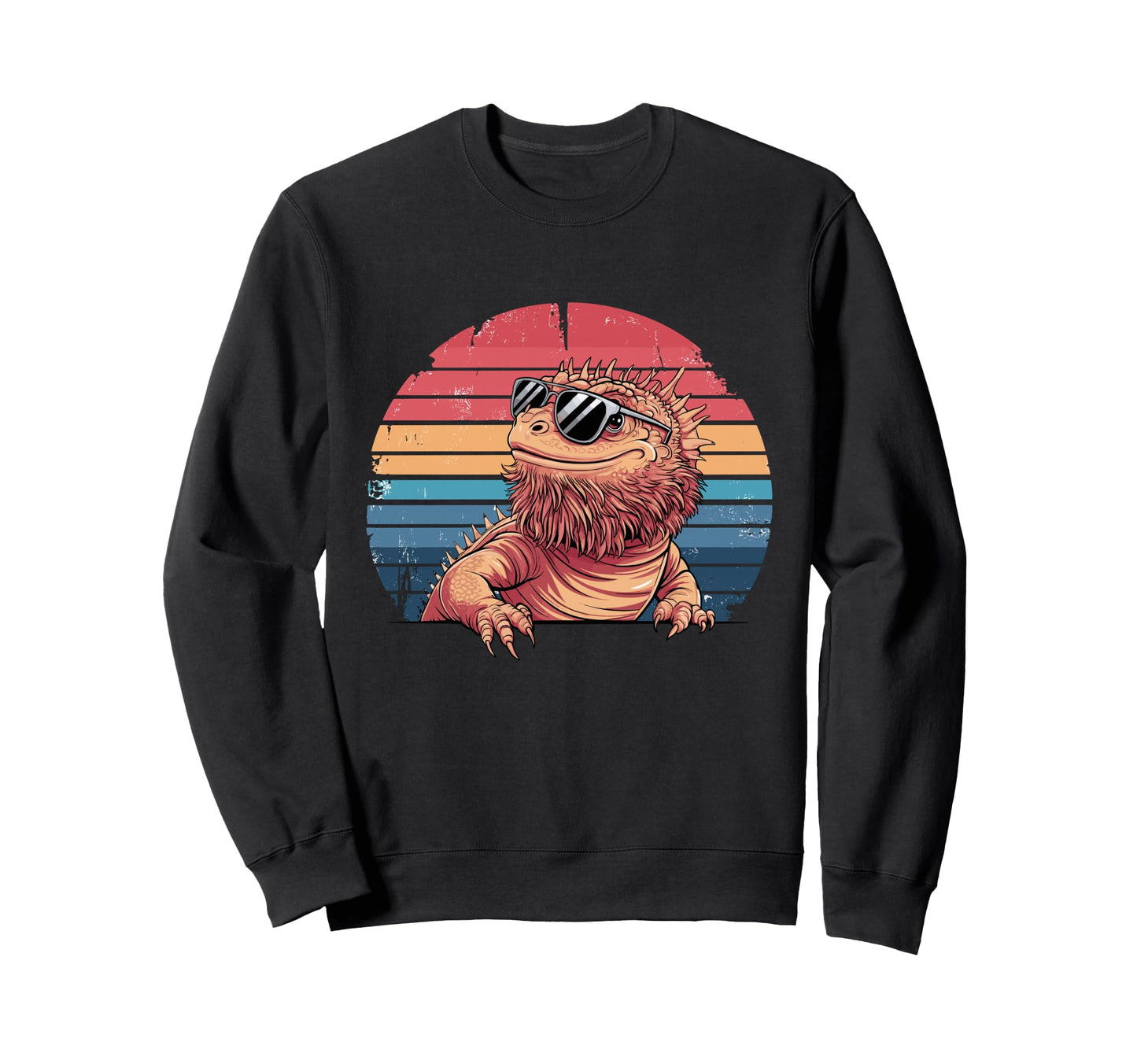 Lizard Rainbow Vibes Hoodie - Casual Everyday Wear for Adults - T-Shirt, Sweatshirt, Hoodie