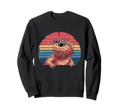 Lizard Rainbow Vibes Hoodie - Casual Everyday Wear for Adults - T-Shirt, Sweatshirt, Hoodie